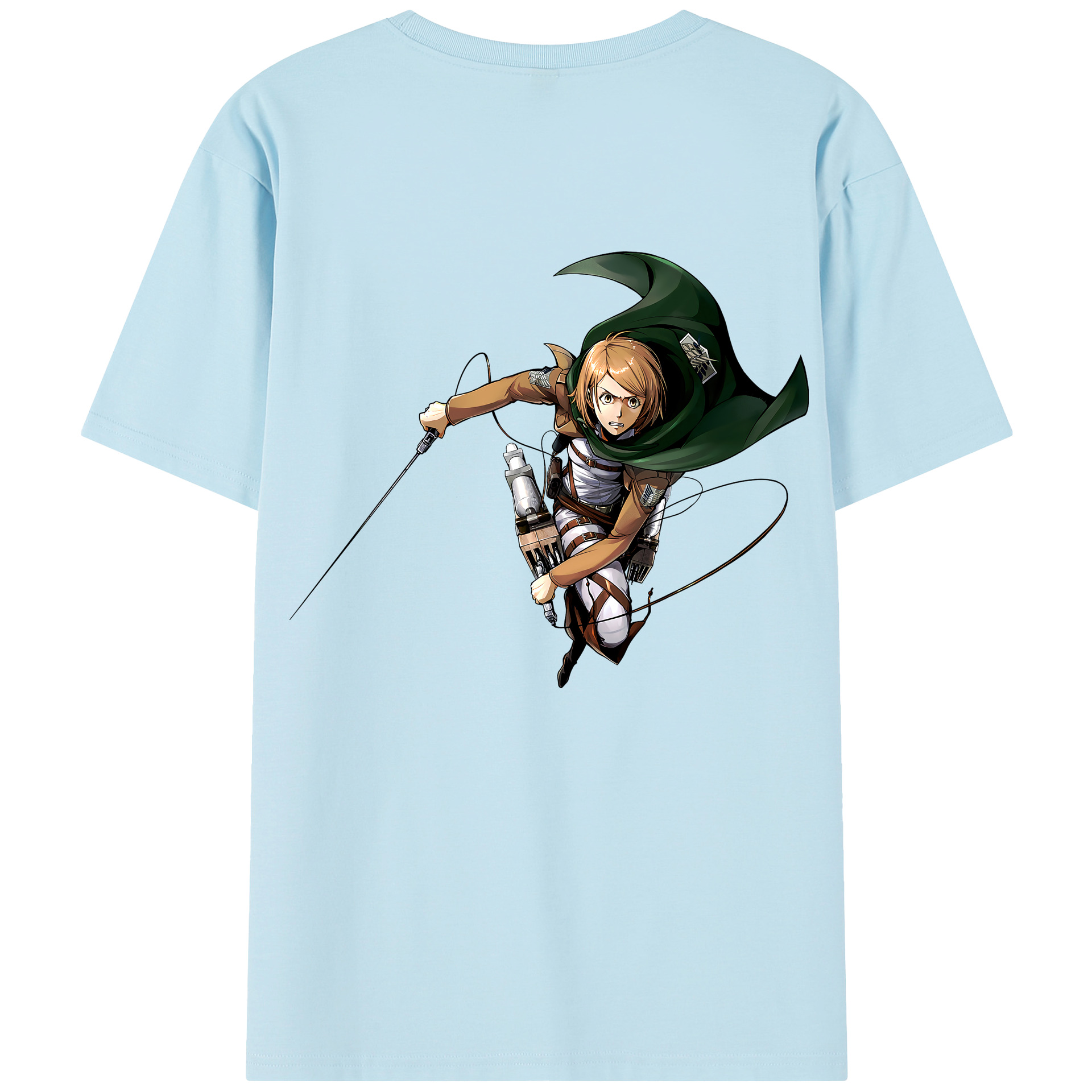 （画像用） 進撃の巨人 ペトラ·ラル Attack on Titan Petra Rall 綿100％半袖Tシャツ（背面プリント）